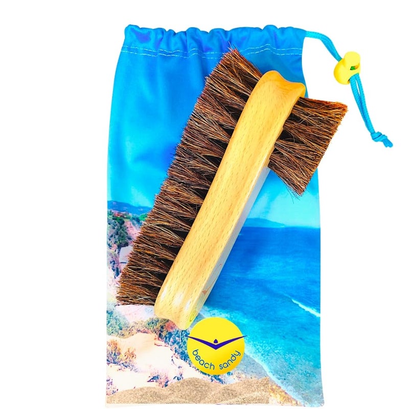 Beach Sandy Beach Sand Remover, 2 in 1 Sand Off Brush, Beach Vacation, Surfing Accessories, Ocean & Lakeside Sports Recreation - Eco Friendly - Image 1